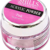 SHILLS PROFESSIONAL Acrylic Powder Crystal Nail Art Tips Builder Acrylic Nail Powder 30G Pink