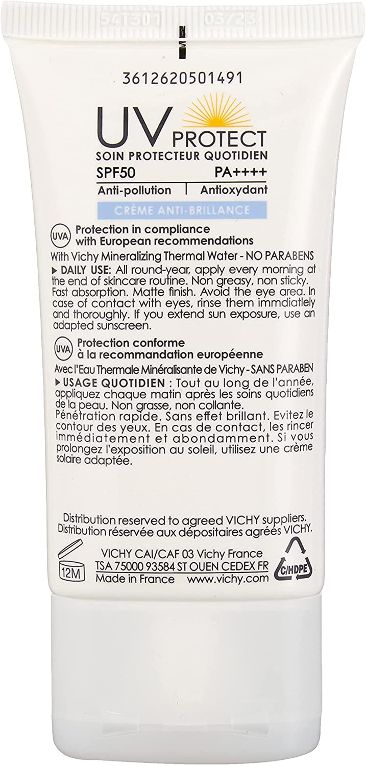 Vichy Laboratoires UV Protect Spf 50 Anti Shine Cream 40ml
