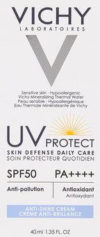 Vichy Laboratoires UV Protect Spf 50 Anti Shine Cream 40ml