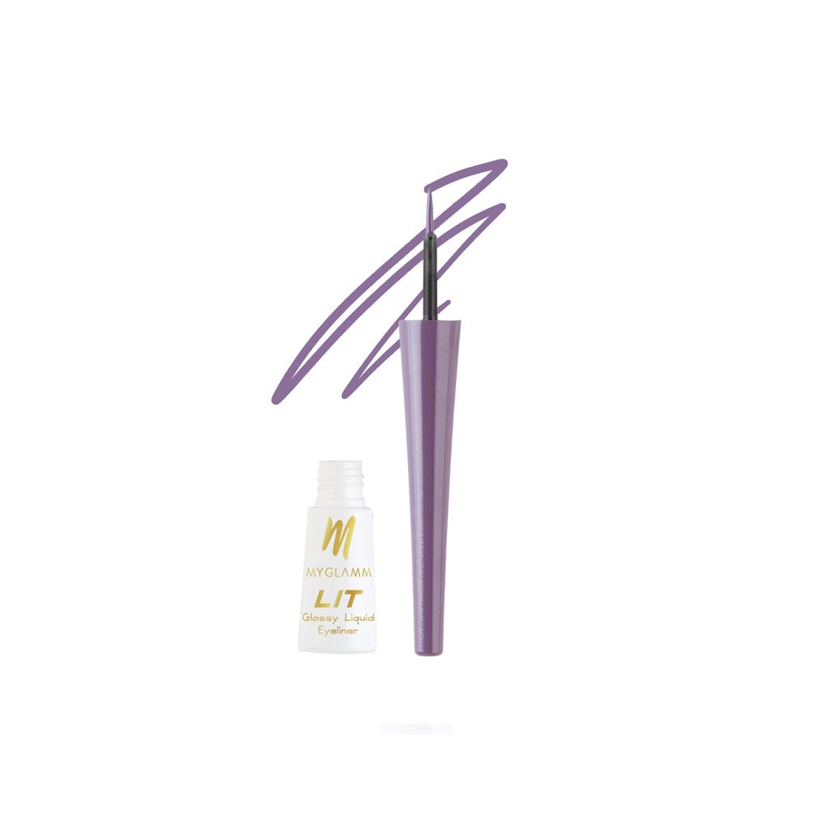 MyGlamm LIT Glossy Liquid Eyeliner 3.5ml Purple