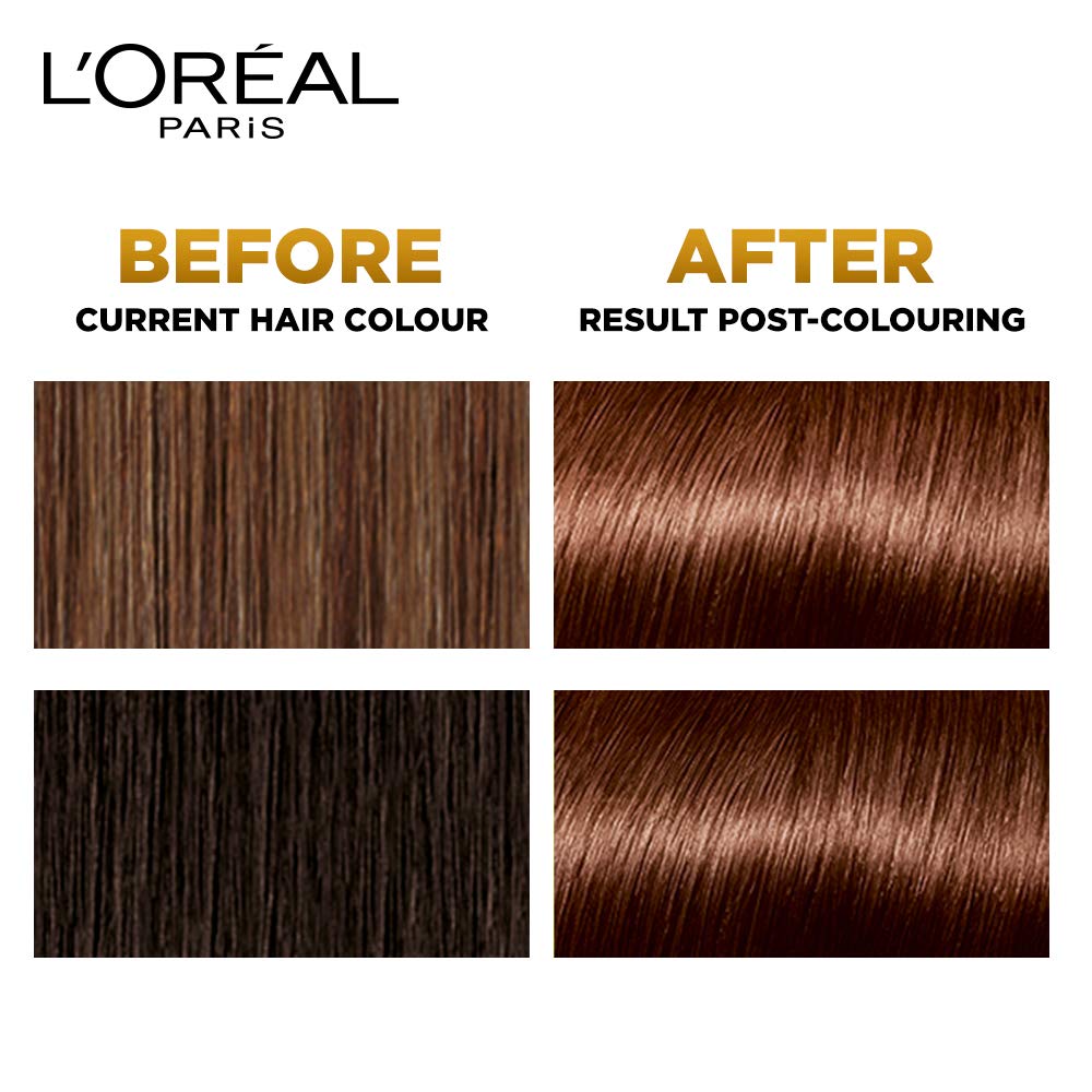 Loreal Paris Excellence Creme Triple Care Color 5.32 Caramel Brown 100G+72ml