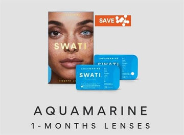 Swati Coloured Lenses 1 Month Lenses Aquamarine