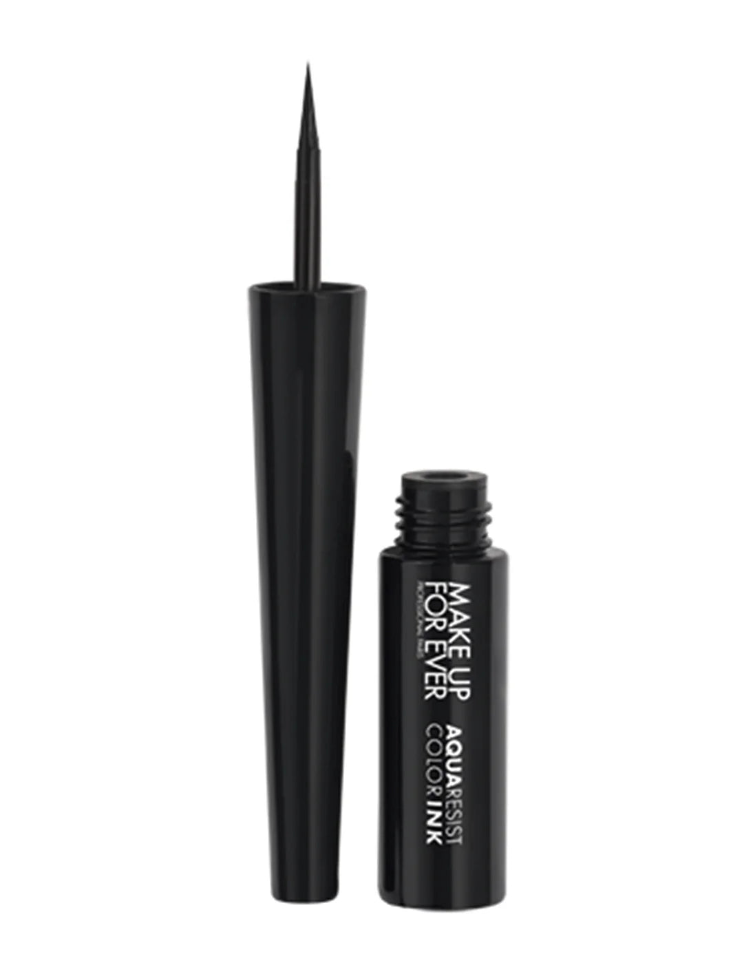 MAKE UP FOR EVER AQUARESIST COLORINK 24H WATERPROOF EYELINER LIQUIDE HAUTE INTENSITE 2ML ( 01 MATTE CHARCOAL )