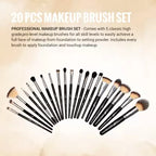 London Prime Cosmetics HD Professional Brush Set 20 Pcs  (Pack of 1)