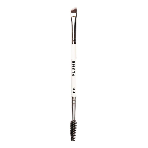 PRAUSH Professional Makeup Brushes P15 - Brow Spoolie &amp; Angled Brow 2 in 1 Brush