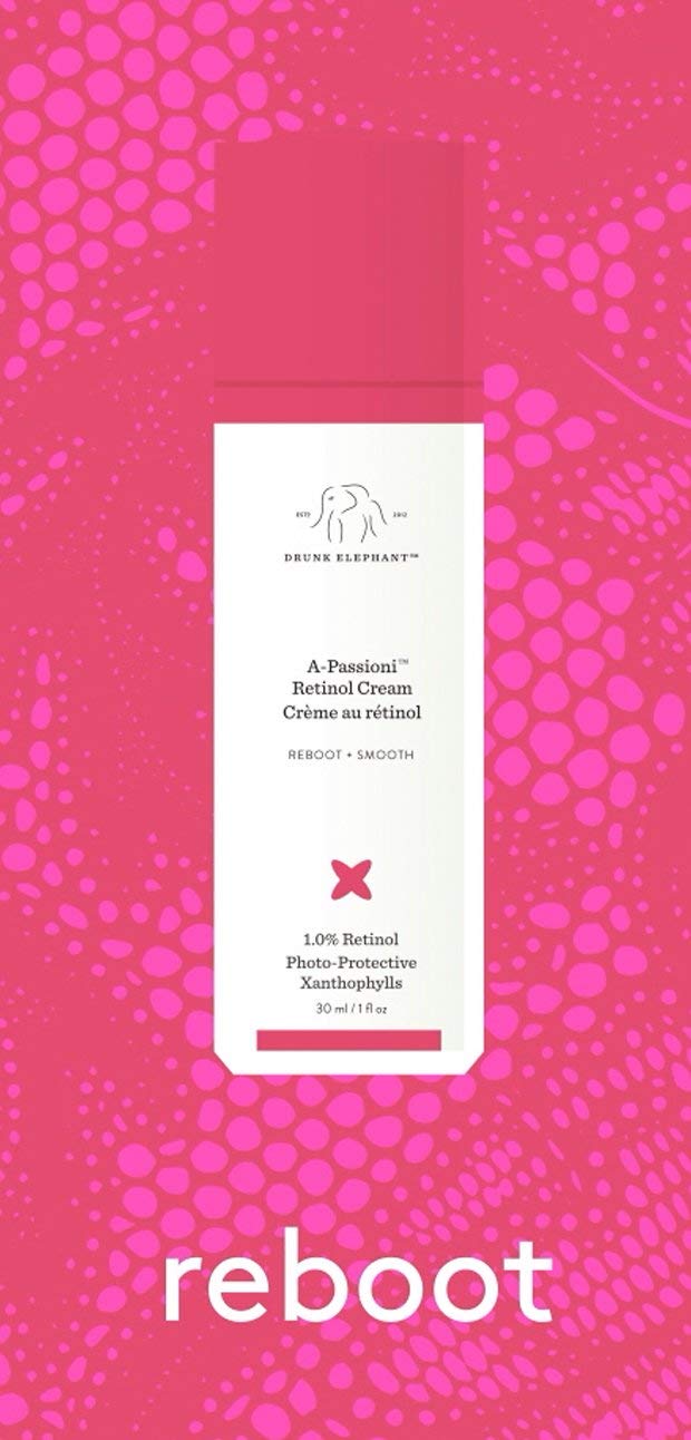 Drunk Elephant A-Passioni Retinol Anti-Wrinkle Cream. Brightening, Restorative and Vegan Face Cream with Vitamin F. 30 ml