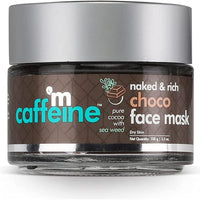 mCaffeine Naked &amp; Rich Choco Face Mask/Pack | Cocoa, Sea Weed | Deep Nourishing | Dry Skin | Paraben &amp; Mineral Oil Free | 100 g