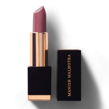 My Glam Manish Malhotra Beauty Hi-Shine Lipstick-English Rose (Pink)-4 gm | Long Lasting Lipstick With UVB Protection | Highly Pigmented Formula