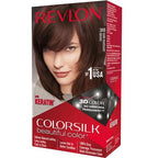 Revlon Colorsilk Hair Color - No Ammonia, With Keratin &amp; 3D Color Gel Technology, 155.61 g Dark Mahogany Brown 3RB