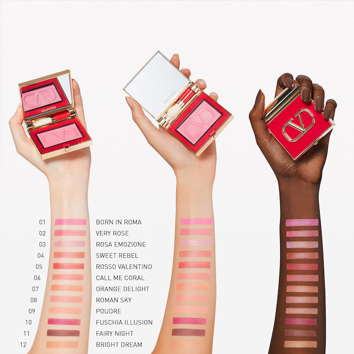 VALENTINO Eye2 Cheek Dual Use Blush &amp; Eye Shadow 06 Call Me Coral 3.6g