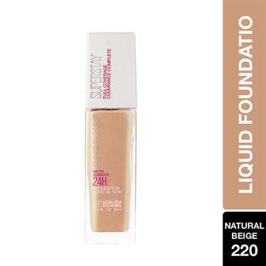 Maybelline Super Stay 30H Full Coverage Foundation 220 Natural Beige