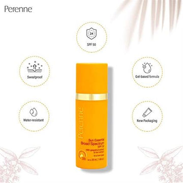 Perenne Sun Essential Broad Spectrum Spf 50 With Grapefruit Extract Kiwi Extract For All Skin Type 50ml