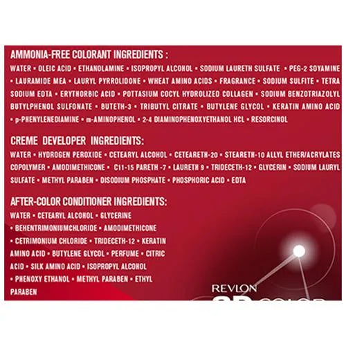 Revlon Colorsilk Hair Color - No Ammonia, With Keratin &amp; 3D Color Gel Technology, 155.61 g Dark Mahogany Brown 3RB