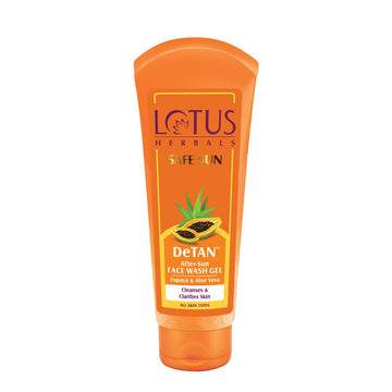 Lotus Herbals  Safe Sun DeTan After-Sun Face Wash Gel