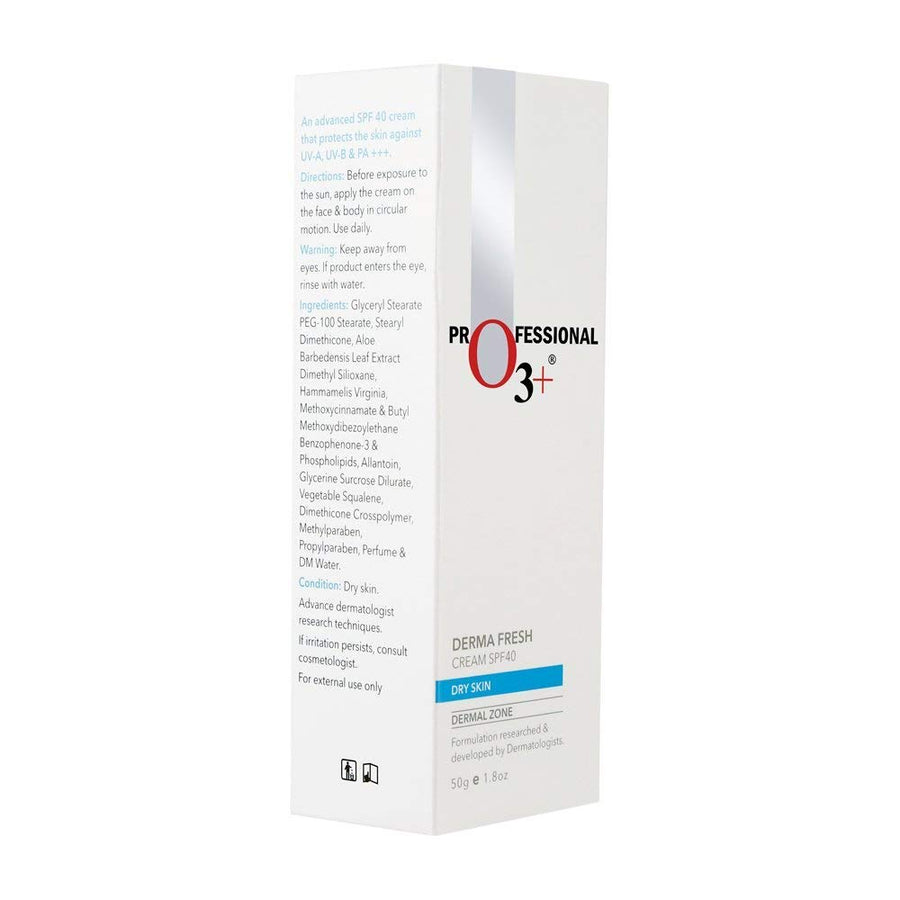 O3+ Professional Derma Fresh Cream Spf 40 Dry Skin 50g