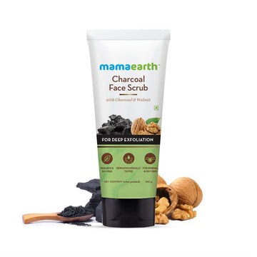 Mamaearth Charcoal Face Scrub For Deep Exfoliation 100g