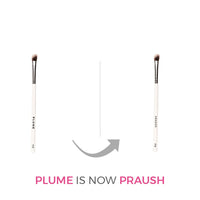 PRAUSH PROFESSIONAL ANGLED CREASE BLENDING/NOSE CONTOUR BRUSH  P10