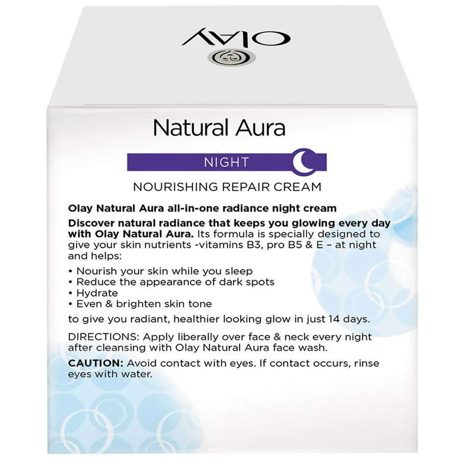 Olay Natural Aura 7 In One Night Repair Cream 50g