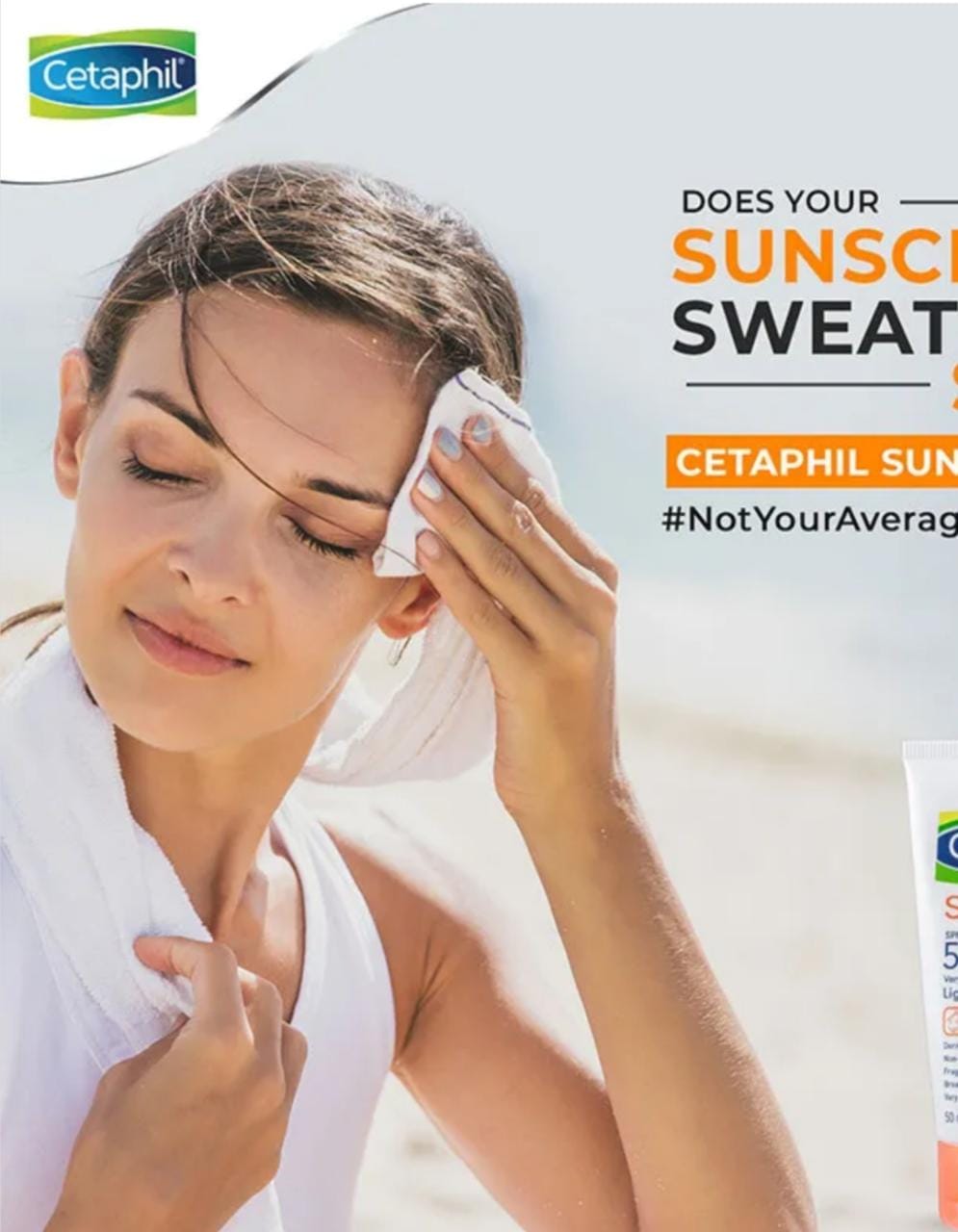 Cetaphil SUN SPF 50+ Light Gel (50ml) Vitamin E