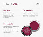 LOVE EARTH PINK FROM INSIDE MULTIPOT LIPS CHEEKS EYELID CREAMY MATTE 8G