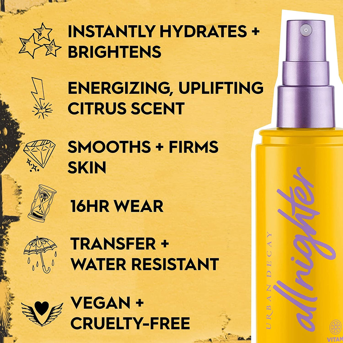Urban Decay Launches All Nighter Vitamin C Makeup Setting Spray 118ML