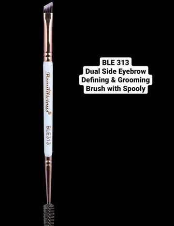 Beautilious Dual Side Eye Brow Defining &amp; Grooming Brush with Spooly BLE313