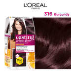 Loreal Paris Casting Creme Gloss Color 316 Burgundy 87.5g+72ML