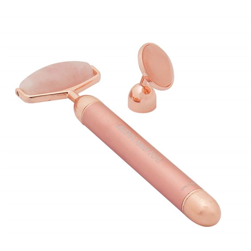 Skinn And You Rose Quratz Vibrating face Roller