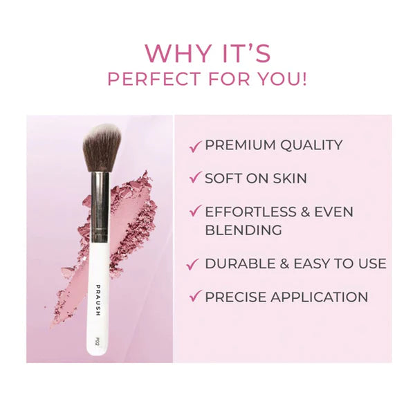 PRAUSH PROFESSIONAL ANGLED BLUSH BRUSH P02