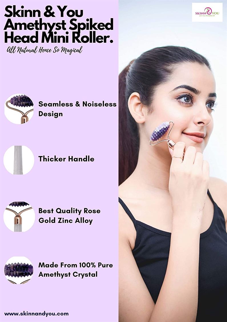 Skinn And You Amethyst Spiked Head Roller face roller