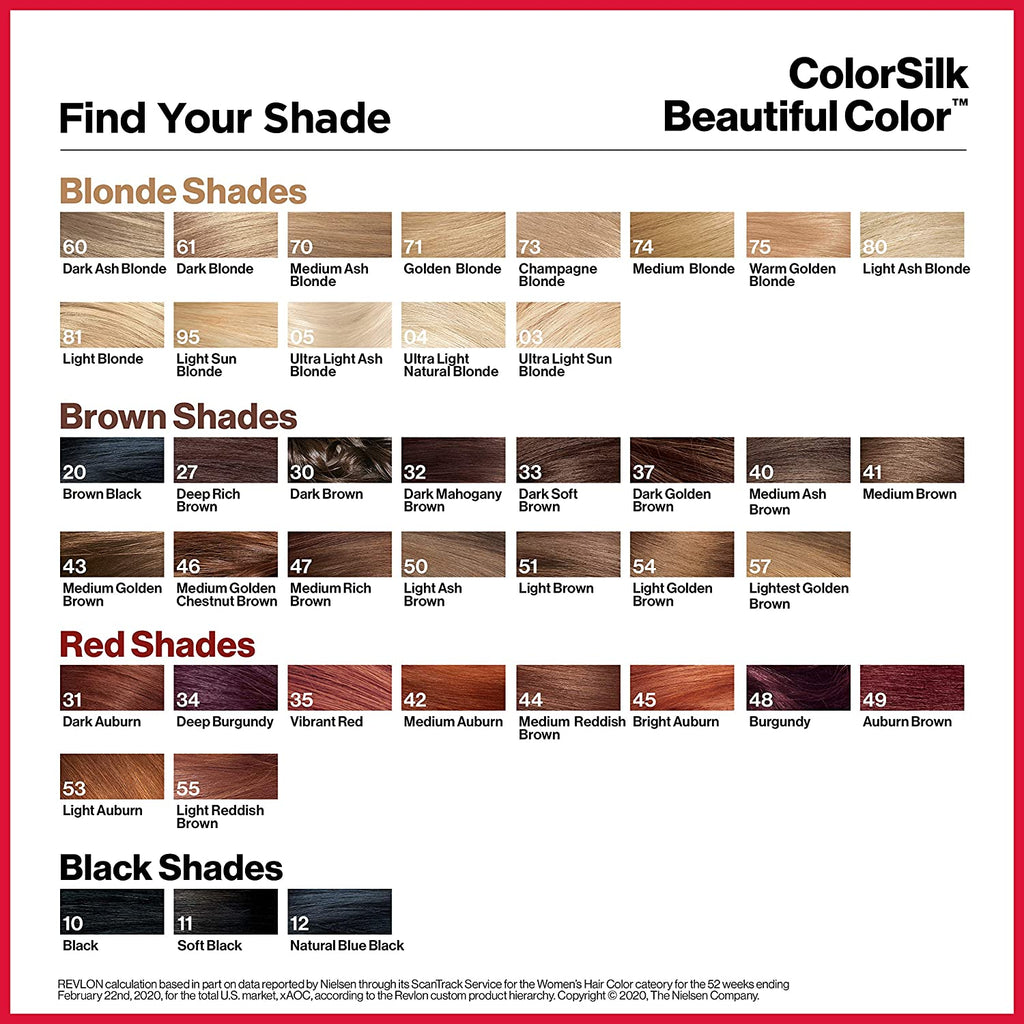 Revlon Colorsilk 3D Hair Color No Ammonia 41 Medium Brown