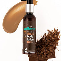 M Caffeine Choco Body Lotion (200ml) for Deep Moisturization of Dry Skin | Non Sticky Lotion with Cocoa Butter and Caramel | Daily-use Cream for Skin