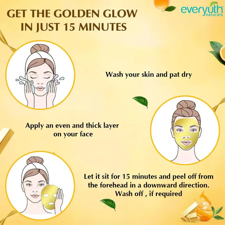 Everyuth Naturals Golden Glow Peel Off Mask 90gm