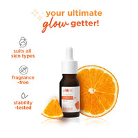 Plum 15% Vitamin C Face Serum with Mandarin for Glowing Skin with Pure Ethyl Ascorbic Acid for Hyperpigmentation &amp; Dull Skin, Fragrance-Free, 20 ml