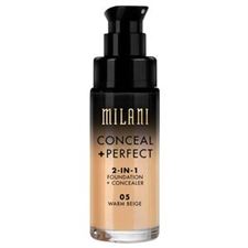 Milani Conceal+Perfect 2 In 1 Foundation+Concealer 05 Warm Beige 30ml