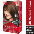 Revlon Colorsilk Hair Color - No Ammonia, With Keratin &amp; 3D Color Gel Technology, 155.61 g Medium Brown 4N
