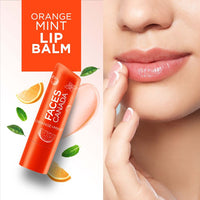 Faces Canada Lip Balm Orange Mint Vitamin C 12HRS Moisture SPF15