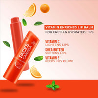 Faces Canada Lip Balm Orange Mint Vitamin C 12HRS Moisture SPF15