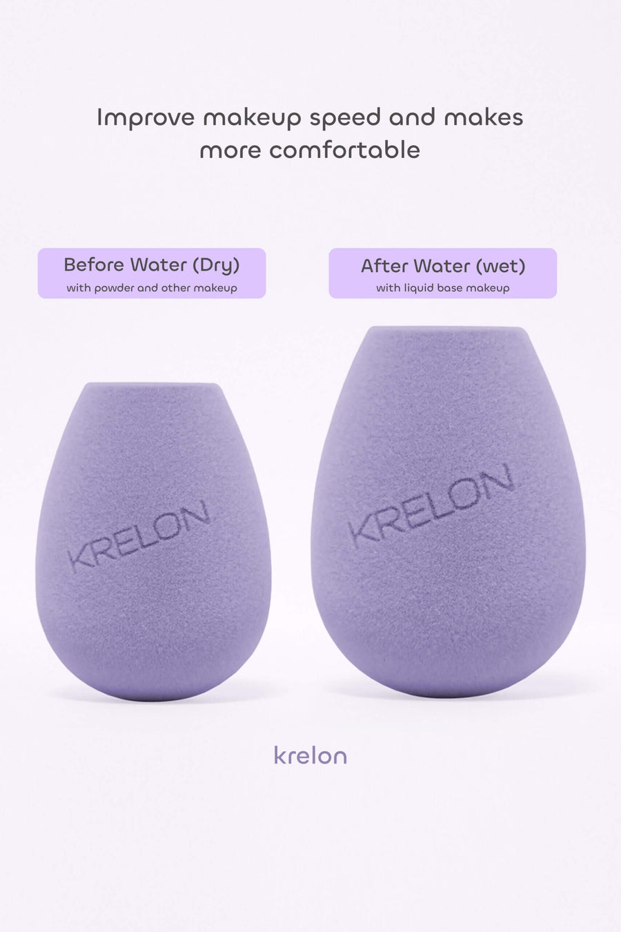 KRELON Crushh Micro fiber Beauty Velour Makeup Sponge