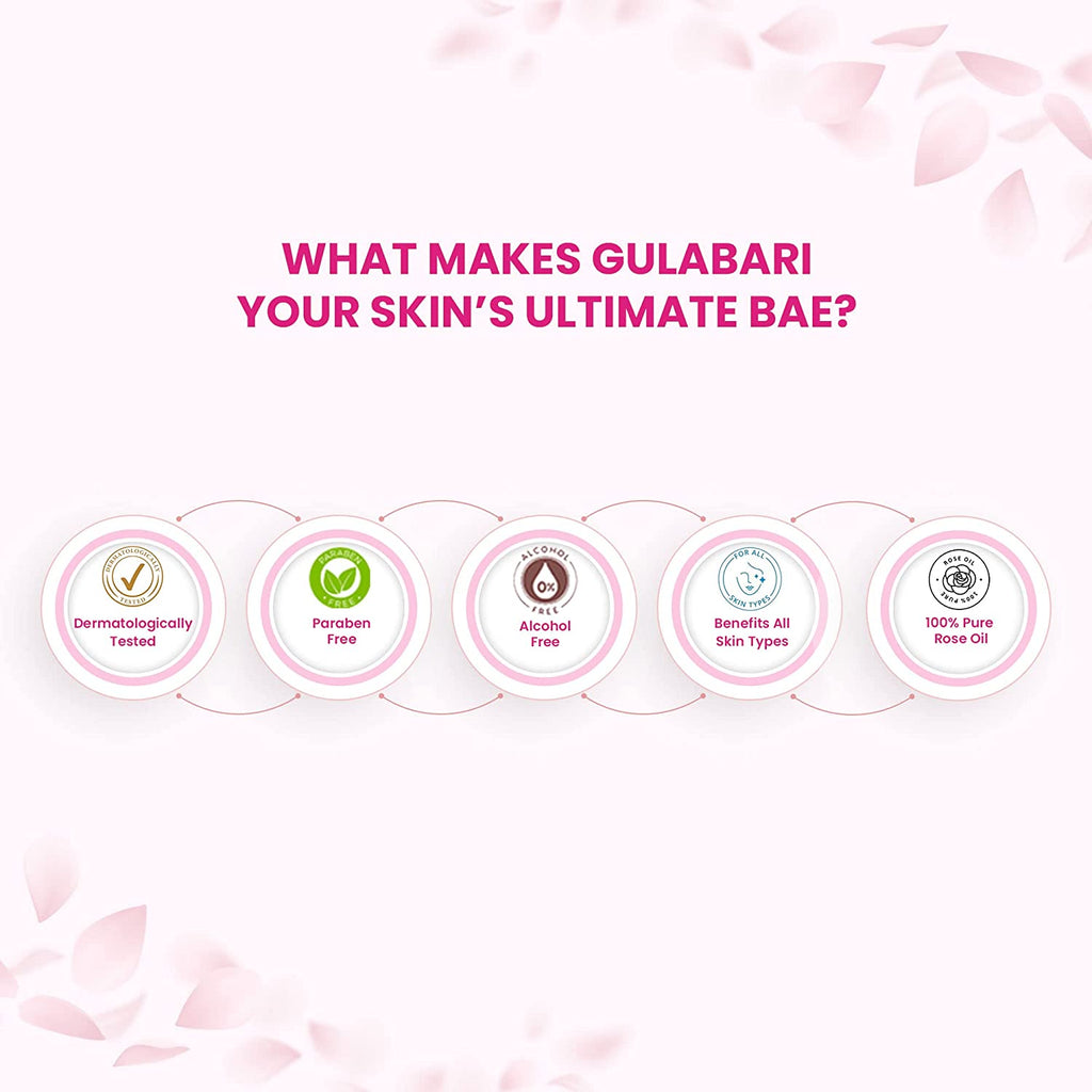 Dabur Gulabari Premium Rose Water – Natural, 400 ml