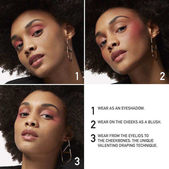 VALENTINO Eye2 Cheek Dual Use Blush &amp; Eye Shadow 07 Orange Delight 3.6g