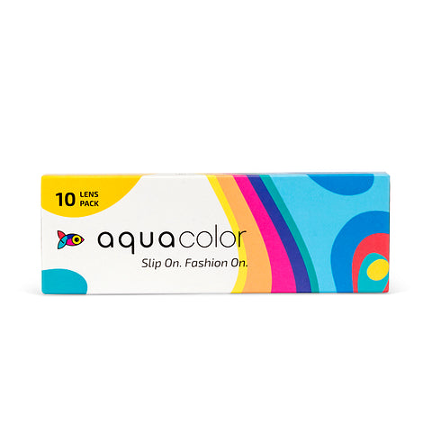 Aqua color Slip On Fashion On 10 lens pack D-0.00 CL240 Submarine Blue