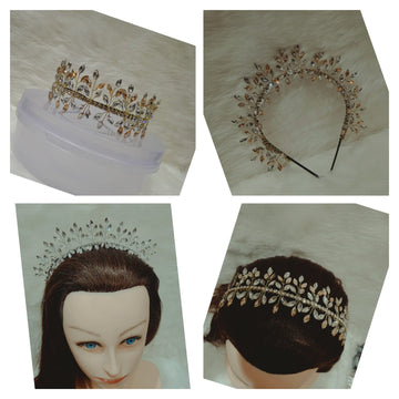 Crown Hair Accesory Color Two Silver And Golden