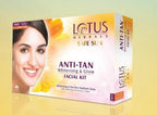 Lotus Safe Sun Anti Tan Whitening and Glow 4 in 1 Facial Kit