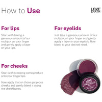 LOVE EARTH BE THE CHANGE MULTIPOT LIP CHEEK EYELID CREAMY MATTE 8G