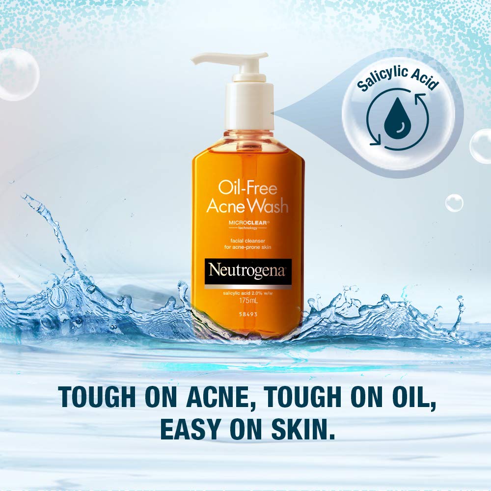 Neutrogena Oil Free Acne Wash Facial Cleanser 175ml