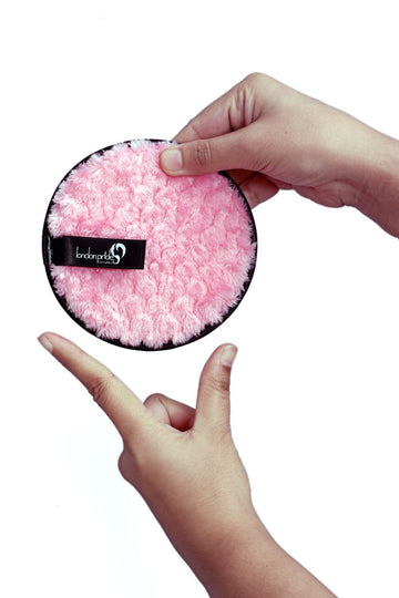 London Prime Reusable Makeup Removal Sponge Rosado Pink