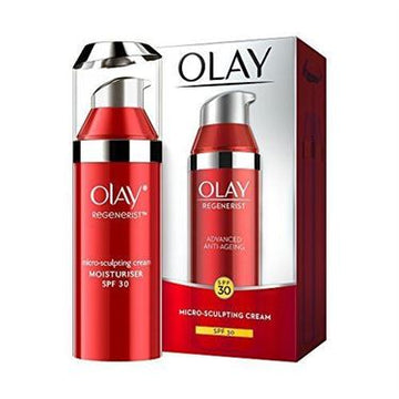 Olay regenerist advanced anti-ageing spf 30 micro-sculpting cream moisturiser 50g