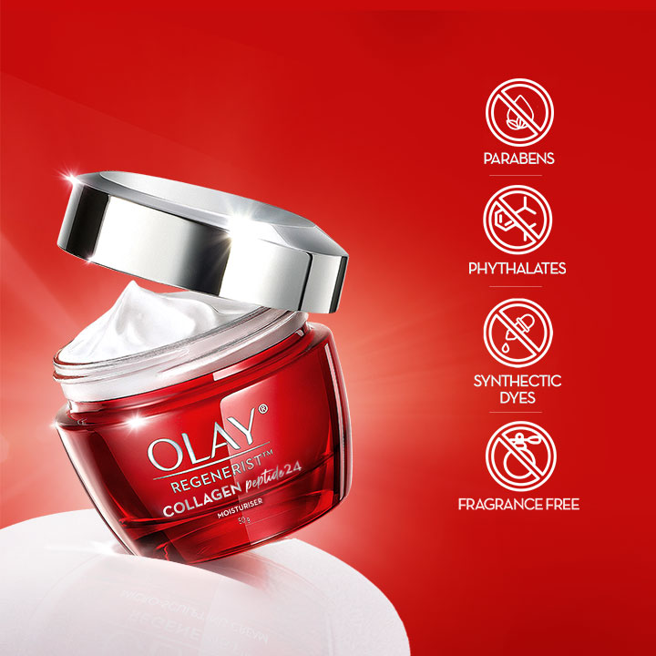 Olay Face Cream: Regenerist Collagen Peptide 24 Moisturiser 50g