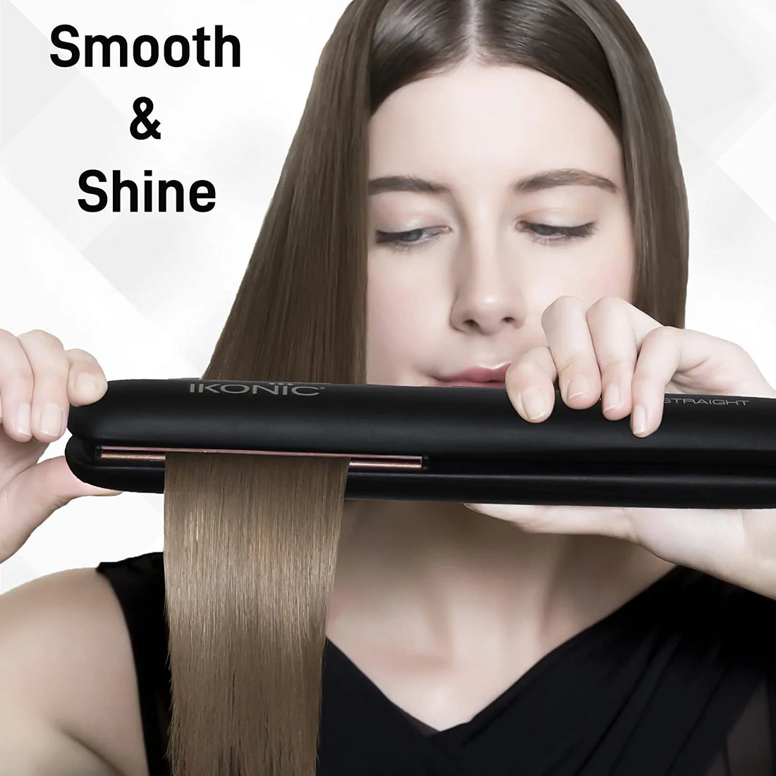 IKONIC Simply Straight Hair Straightener, Black